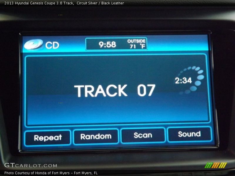Circuit Silver / Black Leather 2013 Hyundai Genesis Coupe 3.8 Track