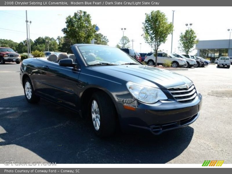 Modern Blue Pearl / Dark Slate Gray/Light Slate Gray 2008 Chrysler Sebring LX Convertible