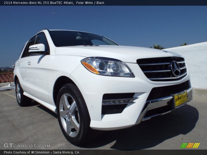 Polar White / Black 2014 Mercedes-Benz ML 350 BlueTEC 4Matic