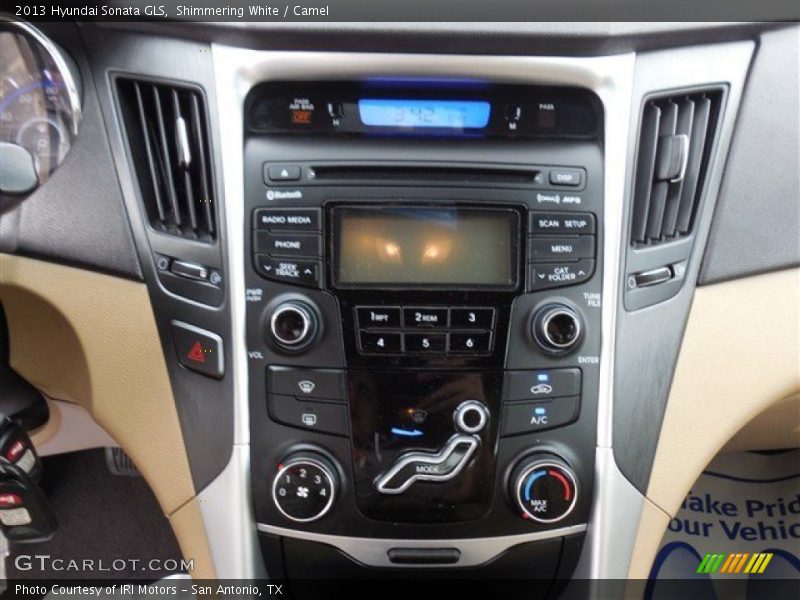 Shimmering White / Camel 2013 Hyundai Sonata GLS