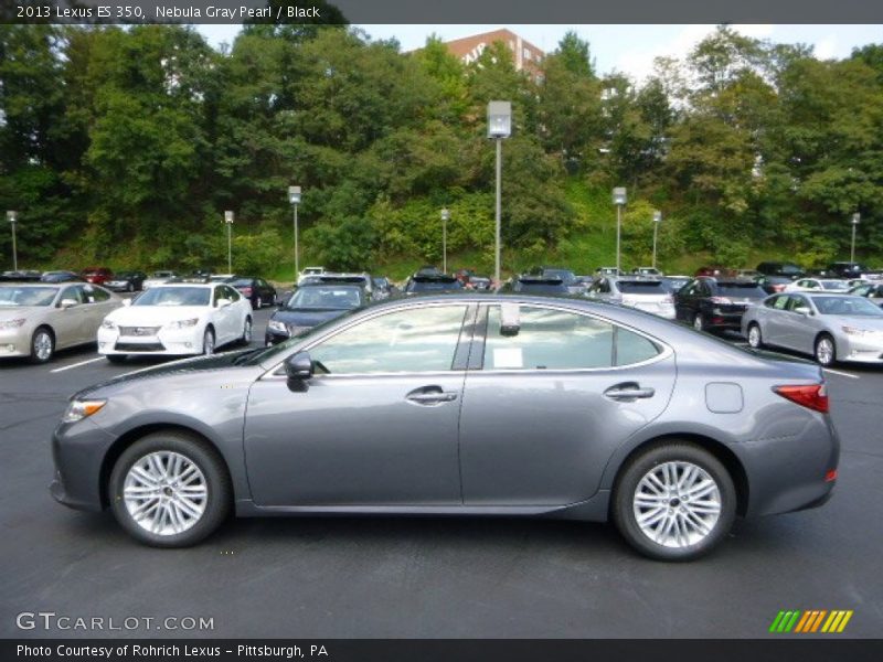 Nebula Gray Pearl / Black 2013 Lexus ES 350