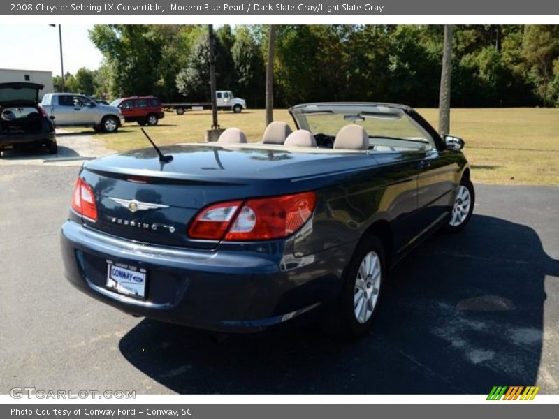 Modern Blue Pearl / Dark Slate Gray/Light Slate Gray 2008 Chrysler Sebring LX Convertible