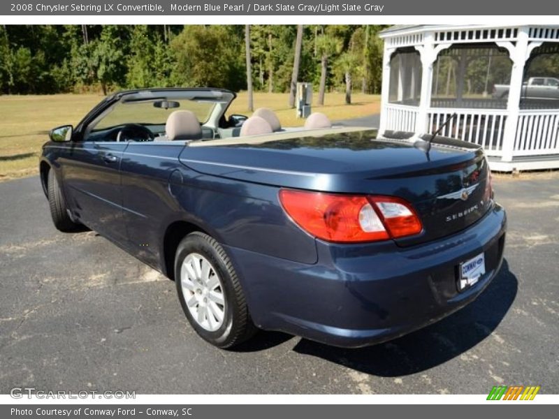 Modern Blue Pearl / Dark Slate Gray/Light Slate Gray 2008 Chrysler Sebring LX Convertible