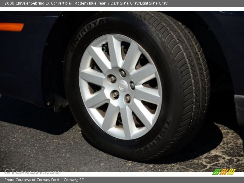 Modern Blue Pearl / Dark Slate Gray/Light Slate Gray 2008 Chrysler Sebring LX Convertible
