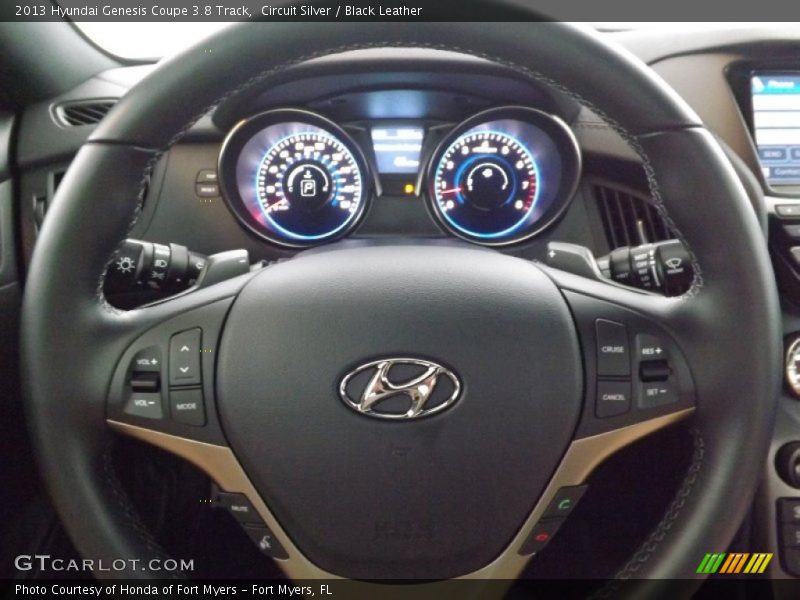 Circuit Silver / Black Leather 2013 Hyundai Genesis Coupe 3.8 Track