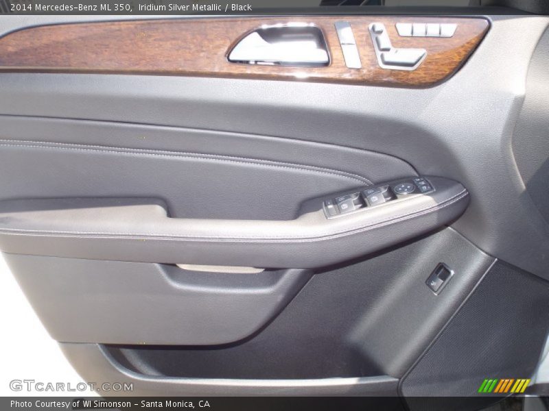 Iridium Silver Metallic / Black 2014 Mercedes-Benz ML 350