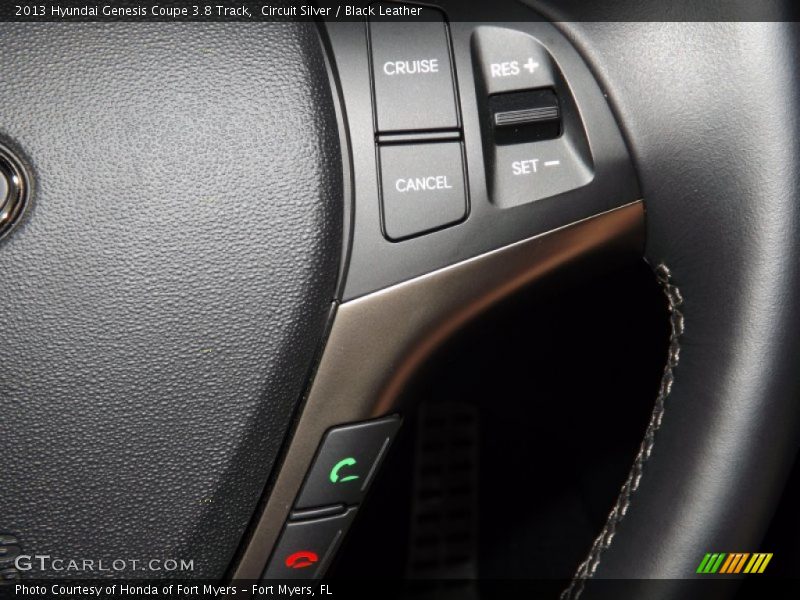 Circuit Silver / Black Leather 2013 Hyundai Genesis Coupe 3.8 Track