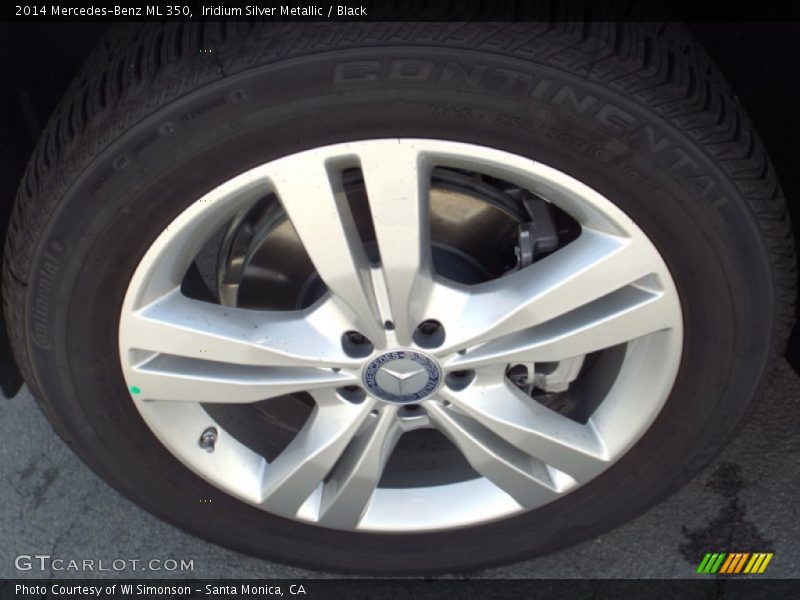 Iridium Silver Metallic / Black 2014 Mercedes-Benz ML 350