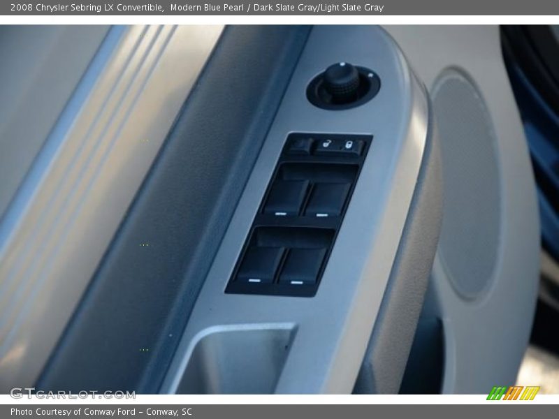Modern Blue Pearl / Dark Slate Gray/Light Slate Gray 2008 Chrysler Sebring LX Convertible
