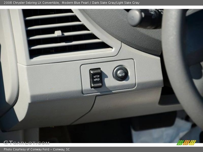 Modern Blue Pearl / Dark Slate Gray/Light Slate Gray 2008 Chrysler Sebring LX Convertible