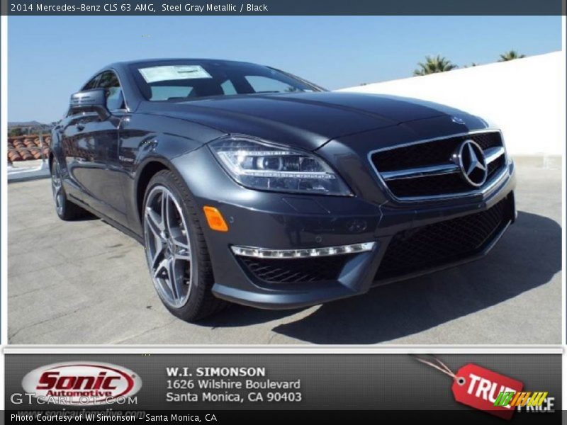 Steel Gray Metallic / Black 2014 Mercedes-Benz CLS 63 AMG