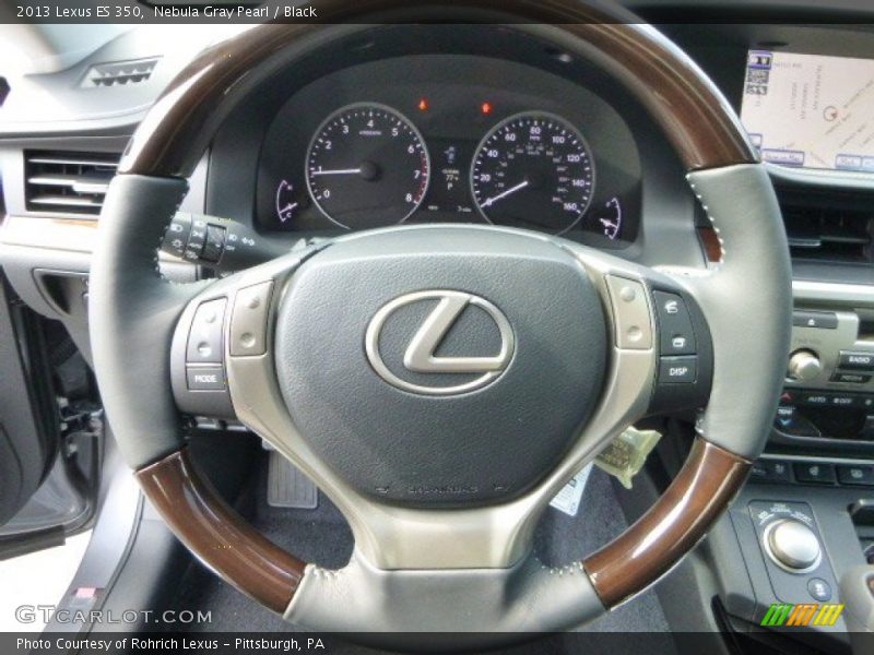 Nebula Gray Pearl / Black 2013 Lexus ES 350