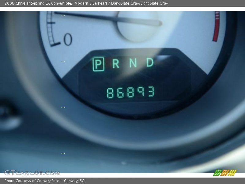 Modern Blue Pearl / Dark Slate Gray/Light Slate Gray 2008 Chrysler Sebring LX Convertible