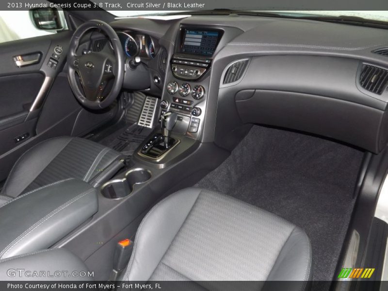 Circuit Silver / Black Leather 2013 Hyundai Genesis Coupe 3.8 Track
