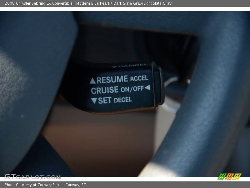 Modern Blue Pearl / Dark Slate Gray/Light Slate Gray 2008 Chrysler Sebring LX Convertible