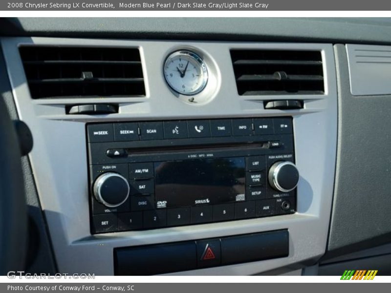 Modern Blue Pearl / Dark Slate Gray/Light Slate Gray 2008 Chrysler Sebring LX Convertible