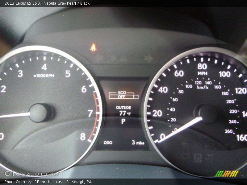 Nebula Gray Pearl / Black 2013 Lexus ES 350