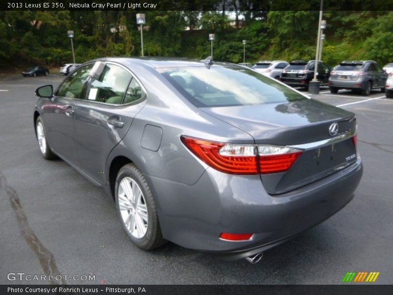Nebula Gray Pearl / Light Gray 2013 Lexus ES 350