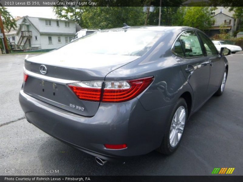 Nebula Gray Pearl / Light Gray 2013 Lexus ES 350