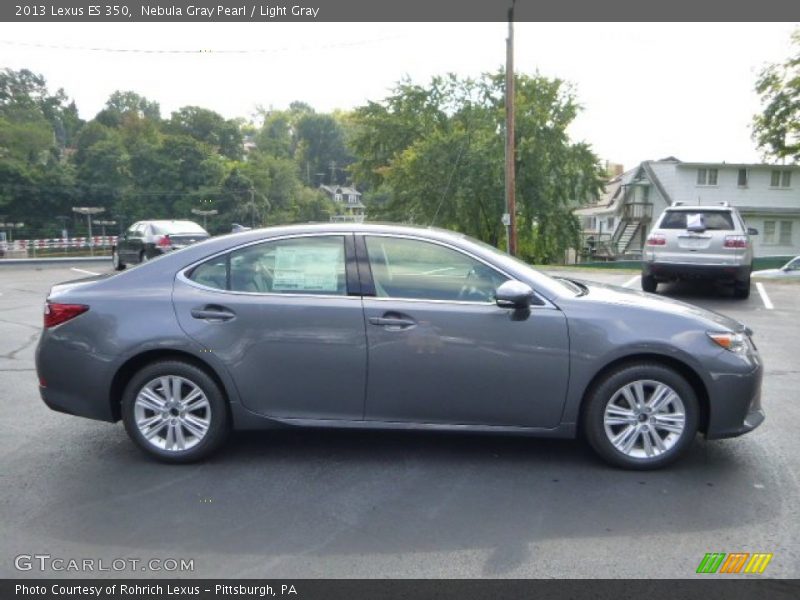 Nebula Gray Pearl / Light Gray 2013 Lexus ES 350