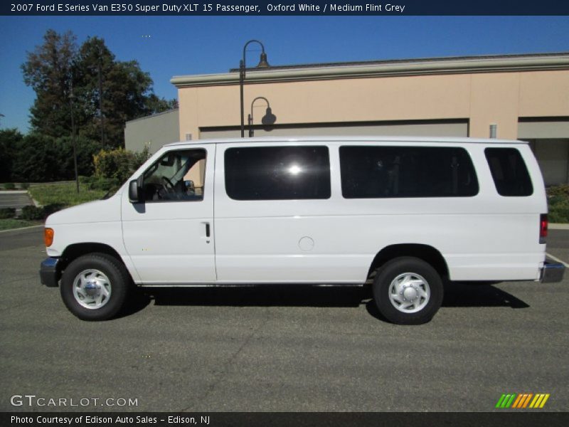 Oxford White / Medium Flint Grey 2007 Ford E Series Van E350 Super Duty XLT 15 Passenger
