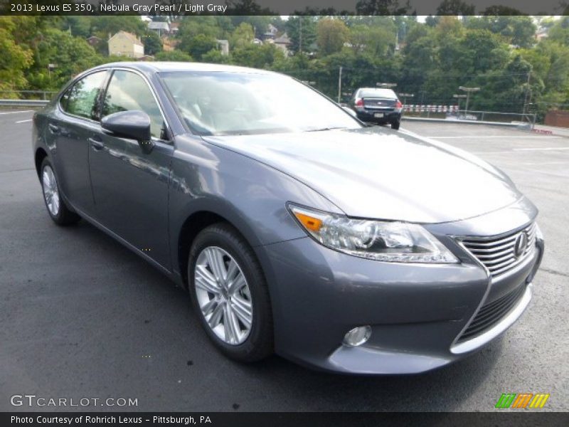 Nebula Gray Pearl / Light Gray 2013 Lexus ES 350