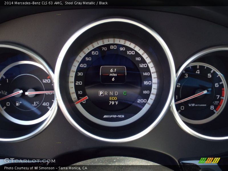 Steel Gray Metallic / Black 2014 Mercedes-Benz CLS 63 AMG