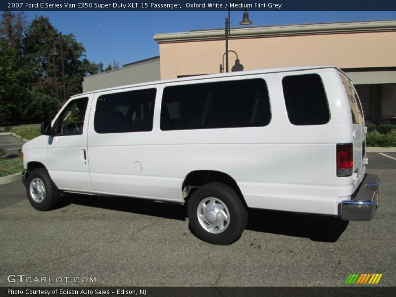 Oxford White / Medium Flint Grey 2007 Ford E Series Van E350 Super Duty XLT 15 Passenger