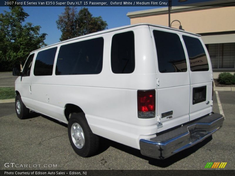 Oxford White / Medium Flint Grey 2007 Ford E Series Van E350 Super Duty XLT 15 Passenger