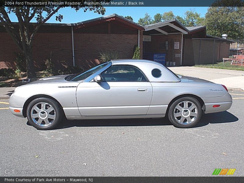 Platinum Silver Metallic / Black Ink 2004 Ford Thunderbird Premium Roadster