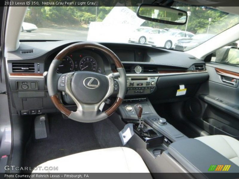 Nebula Gray Pearl / Light Gray 2013 Lexus ES 350