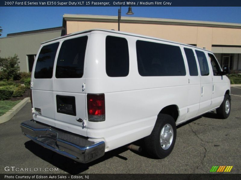 Oxford White / Medium Flint Grey 2007 Ford E Series Van E350 Super Duty XLT 15 Passenger