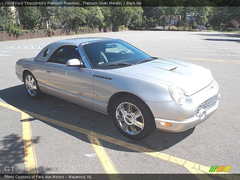 Platinum Silver Metallic / Black Ink 2004 Ford Thunderbird Premium Roadster
