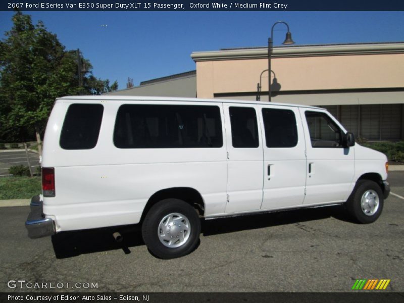 Oxford White / Medium Flint Grey 2007 Ford E Series Van E350 Super Duty XLT 15 Passenger