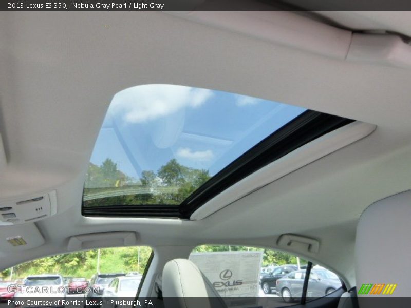 Nebula Gray Pearl / Light Gray 2013 Lexus ES 350