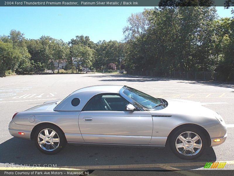 Platinum Silver Metallic / Black Ink 2004 Ford Thunderbird Premium Roadster