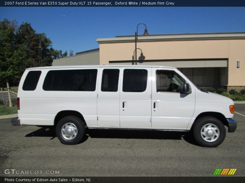 Oxford White / Medium Flint Grey 2007 Ford E Series Van E350 Super Duty XLT 15 Passenger