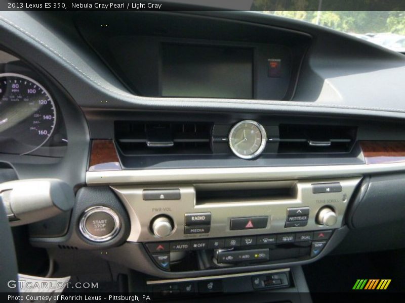 Nebula Gray Pearl / Light Gray 2013 Lexus ES 350