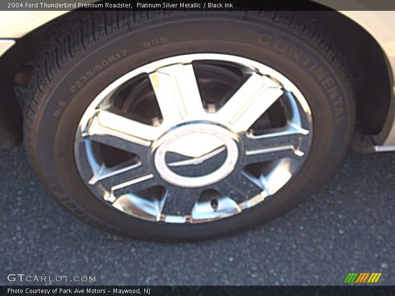 Platinum Silver Metallic / Black Ink 2004 Ford Thunderbird Premium Roadster