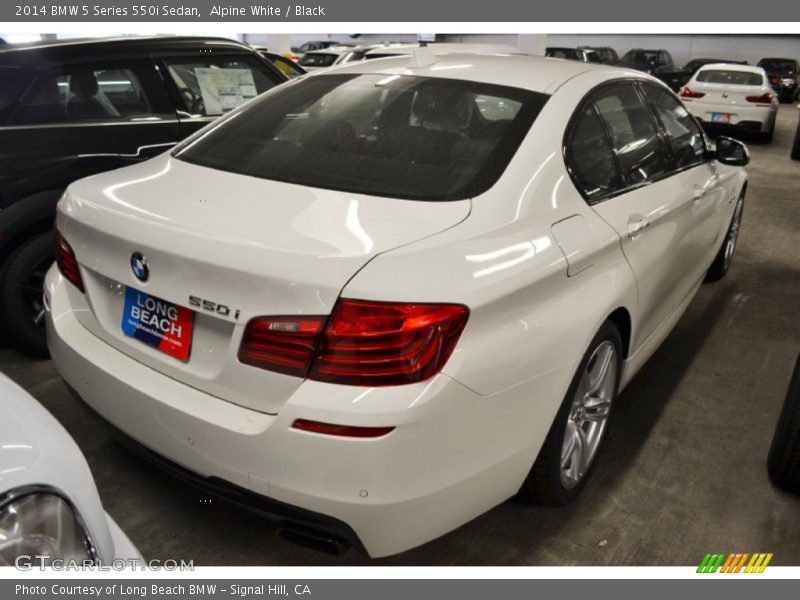 Alpine White / Black 2014 BMW 5 Series 550i Sedan