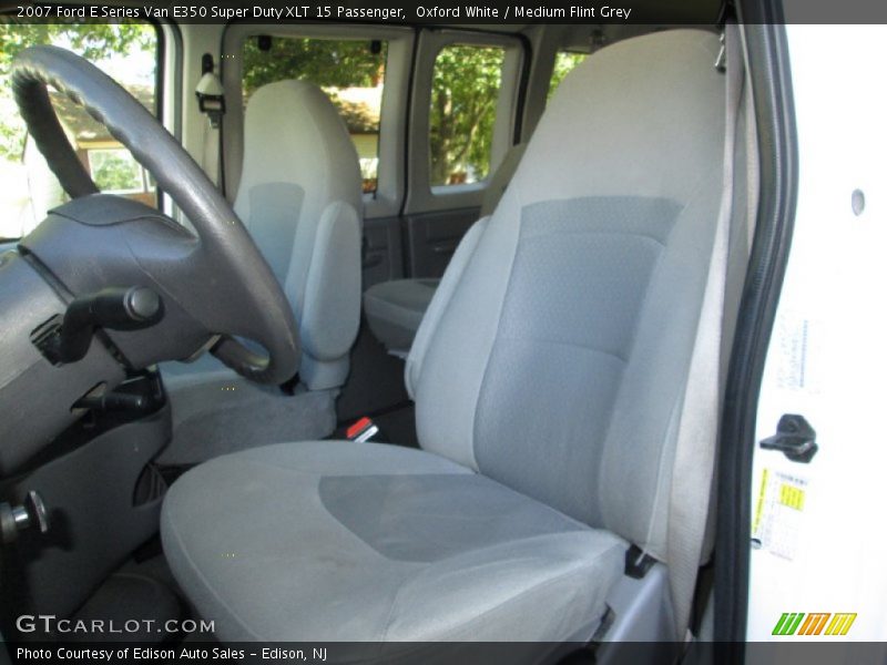 Oxford White / Medium Flint Grey 2007 Ford E Series Van E350 Super Duty XLT 15 Passenger
