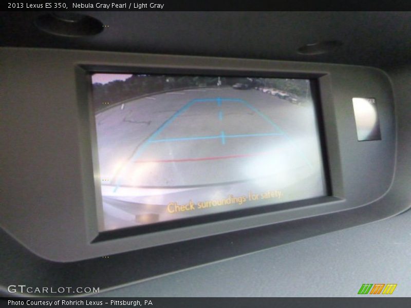 Nebula Gray Pearl / Light Gray 2013 Lexus ES 350