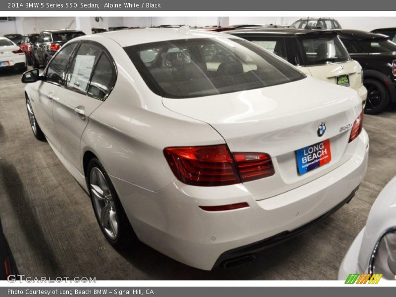 Alpine White / Black 2014 BMW 5 Series 550i Sedan