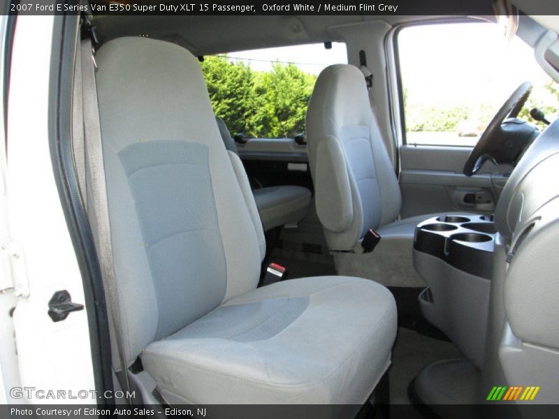 Oxford White / Medium Flint Grey 2007 Ford E Series Van E350 Super Duty XLT 15 Passenger