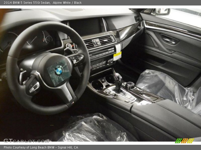 Alpine White / Black 2014 BMW 5 Series 550i Sedan