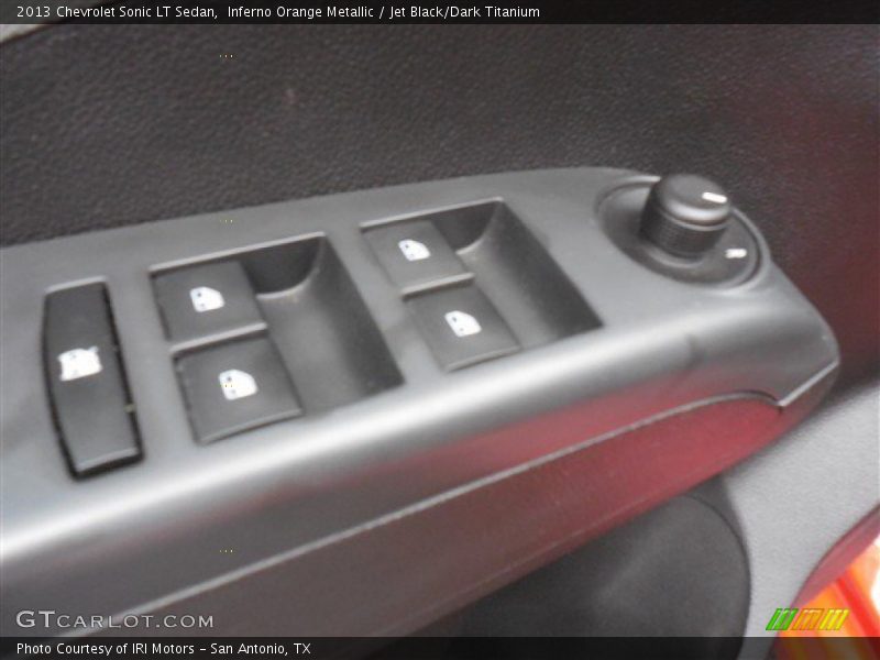 Inferno Orange Metallic / Jet Black/Dark Titanium 2013 Chevrolet Sonic LT Sedan