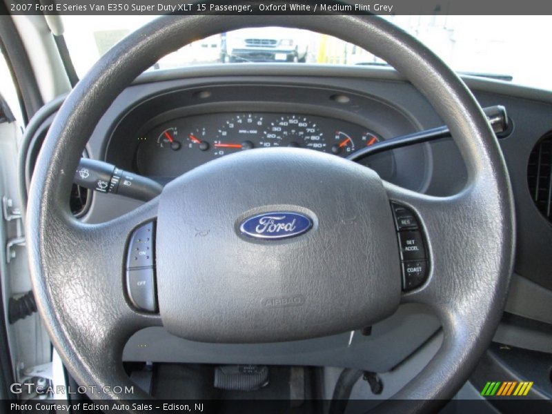Oxford White / Medium Flint Grey 2007 Ford E Series Van E350 Super Duty XLT 15 Passenger