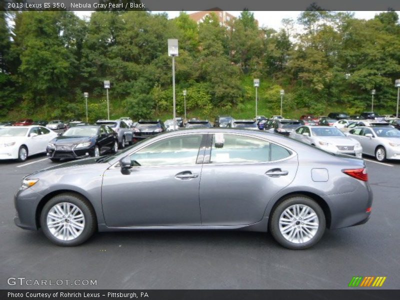 Nebula Gray Pearl / Black 2013 Lexus ES 350