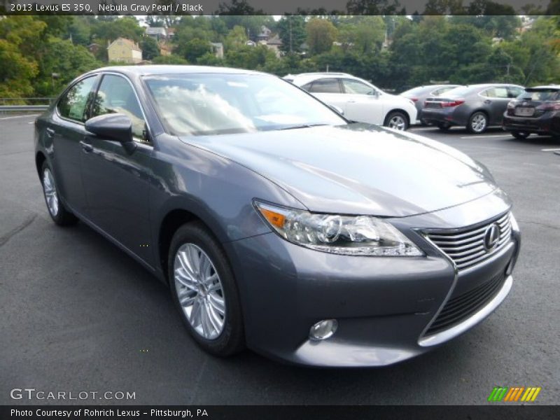 Nebula Gray Pearl / Black 2013 Lexus ES 350