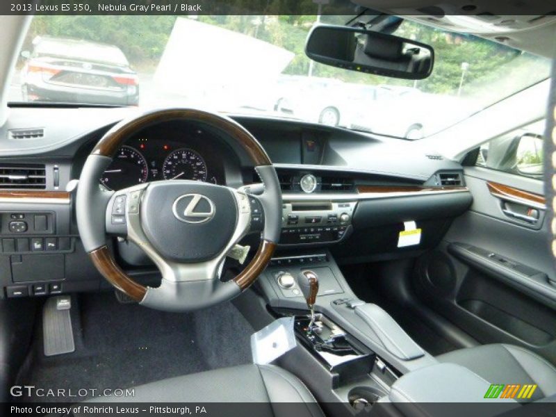 Nebula Gray Pearl / Black 2013 Lexus ES 350
